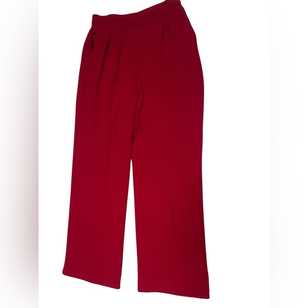 Elegant Red St. john Collection by Marie Gray Women's Pants Size 8